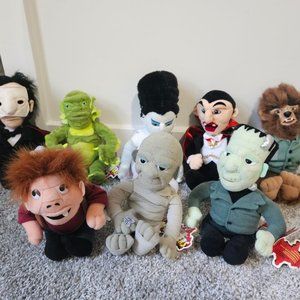 RARE* VINTAGE UNIVERSAL STUDIOS MONSTERS 1999 CVS STUFFINS- FULL 8-PC SET w/TAGS